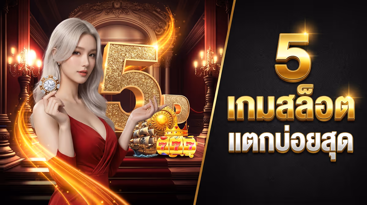 5 เกมสล็อตเว็บตรงที่แตกบ่อยที่สุด ประจำเดือนนี้ จาก KING8WIN